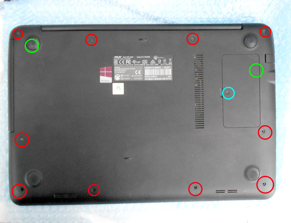 ASUS X556U バッテリー不良で電源が入らない | パソコンドック24