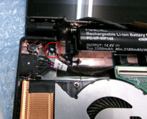 NEC PC-NX850NAW 左ヒンジ破損
