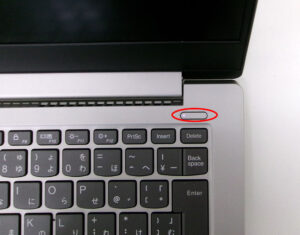 Lenovo S340-14IWL 電源ボタンランプ