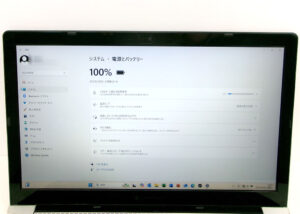 dynabook P1-X7MP-B バッテリー充電100%