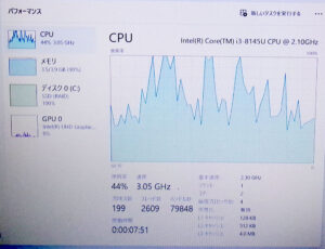 NEC PC-NS300NAW-E3 タスクマネージャー