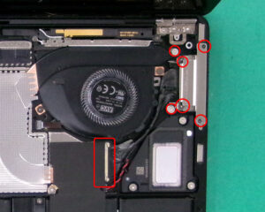 Surface Laptop3 13 充電ポート分解