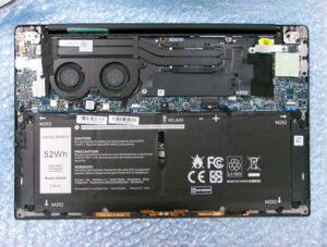 DELL XPS 13 9380 バッテリー交換後