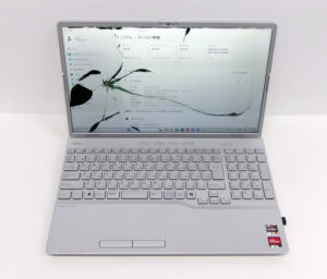 ノートPC液晶割れ