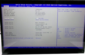 NEC GN227B/AE BIOS画面