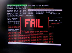 mouse 中古デスクトップPC メモリーエラー