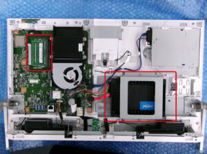 富士通 FMVF70D1W SSD交換・メモリー増設