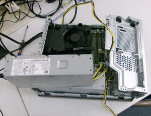 HP 400 G7 SFF 仮電源で検証