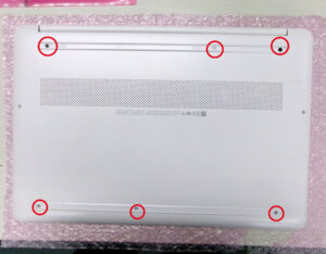 HP 15s-fq1066tu 隠しネジ